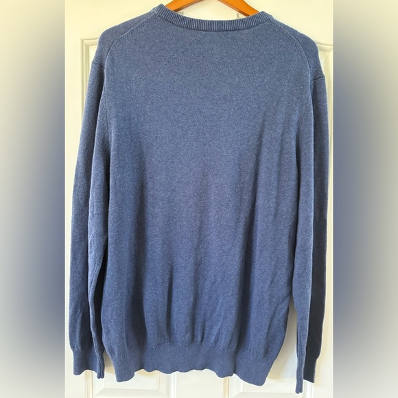 Vineyard Vines Men’s Blue Cotton Cashmere Sweater Pullover Crewneck Size L - Picture 5 of 9